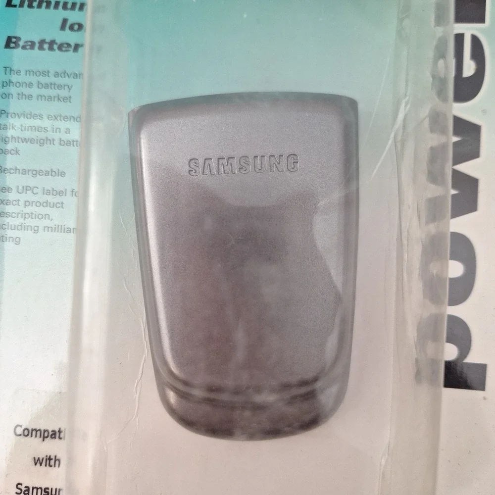 RARE NEW OEM Samsung SPH-N400 Replacement Cellphone Battery Silver 2002
